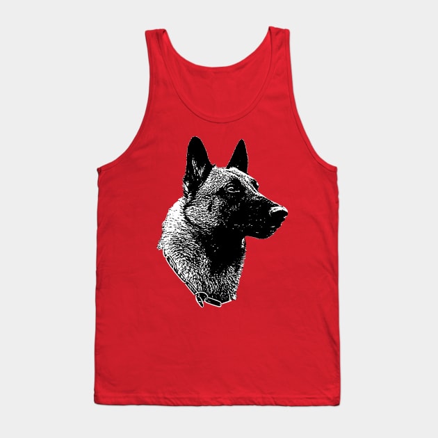 Belgian Malinois Tank Top by childofthecorn